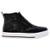 Tênis Botinha Feminino Via Marte Forrada Em Pelo Com Zíper Lateral 23 4709 - Preto+Areia