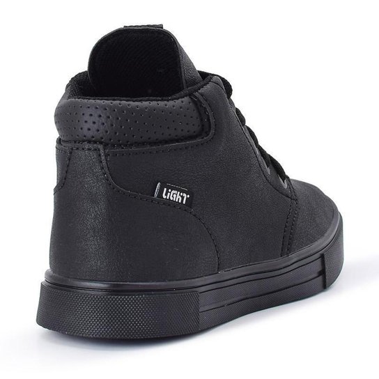 Tênis Botinha Infantil Masculino Casual Cano Alto Confortavel + Bone