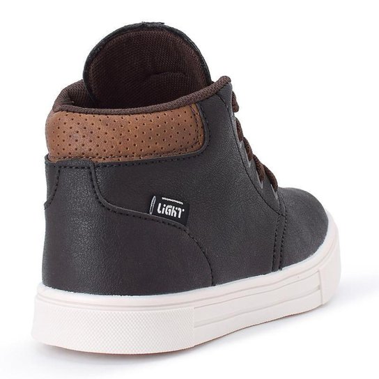 Tênis Botinha Infantil Masculino Casual Cano Alto Confortavel + Oculos