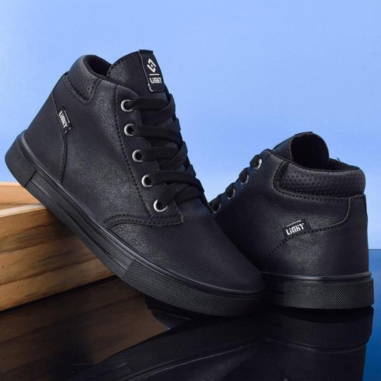 Tênis Botinha Infantil Masculino Casual Cano Alto Confortavel + Oculos