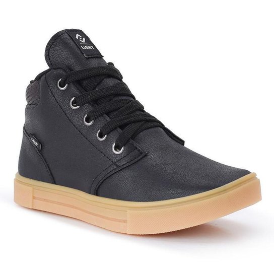 Tênis Botinha Infantil Masculino Casual Cano Alto Confortavel + Relogio