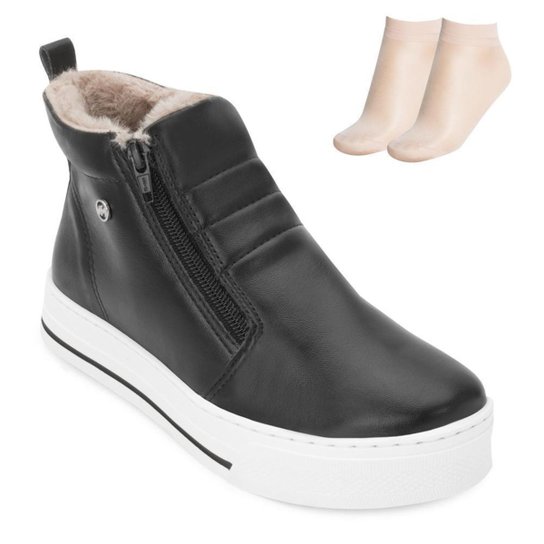 Tênis Botinha Via Marte + Meia Feminino