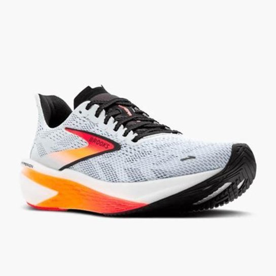 Tênis Brooks Hyperion 2 Feminino Cinza/Laranja