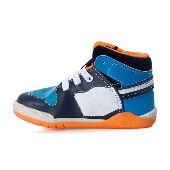 Tênis Casual Cano Alto Infantil Kidy Super Style Marinho e Azul 20