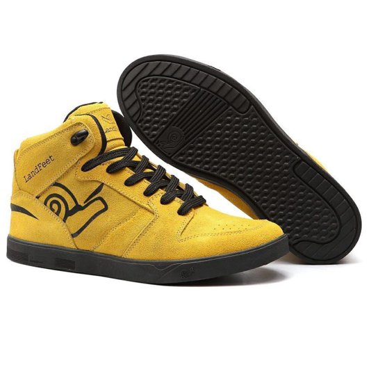 Tênis Casual Masculino Alta Qualidade 100% Couro Maior Durabilidade Moderno Landfeet