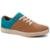Tênis Casual Masculino Alta Qualidade 100% Couro Moderno Landfeet Maior Durabilidade - Marrom+Verde