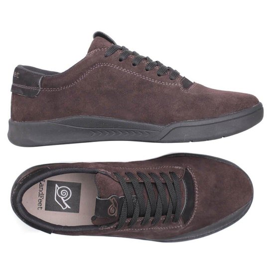 Tênis Casual Masculino Moderno Landfeet Maior Durabilidade 100% Couro Alta Qualidade