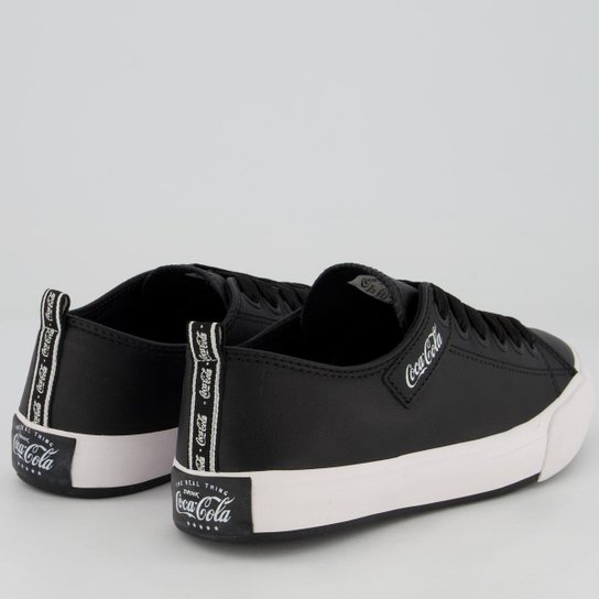 Tênis Coca Cola Atlanta Leather Coke Feminino Preto