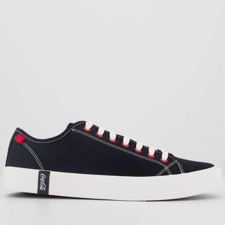 Tênis Coca Cola Burley Canvas Preto