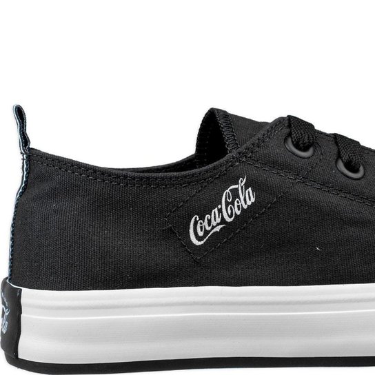 Tênis Coca Cola Canvas Preto Feminino