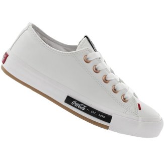 Tênis Coca-Cola Daytona Town Branco - Unissex - 37 - Branco
