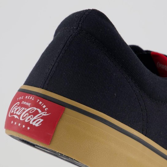 Tênis Coca Cola Surplay Canvas Preto e Marrom