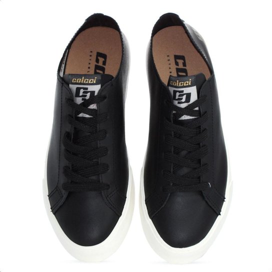 Tênis Colcci F Simple Novus Preto e Off White - Feminino