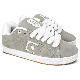 Tênis Combat Suede Natural Unissex | Cinza Branco