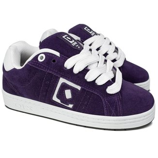 Tênis Combat Suede Unissex | Roxo Branco