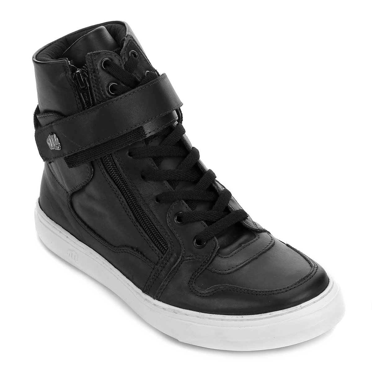 sapatenis cano alto masculino preto