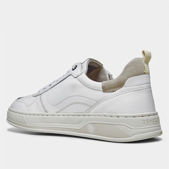 Tênis Couro Democrata Denim Casual Masculino