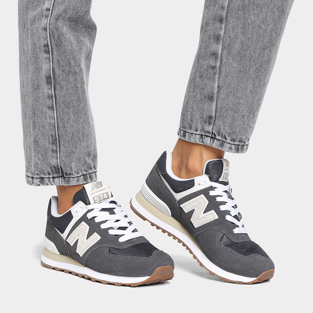 Tênis Couro New Balance 574 V'2 Feminino Allianz Parque Shop