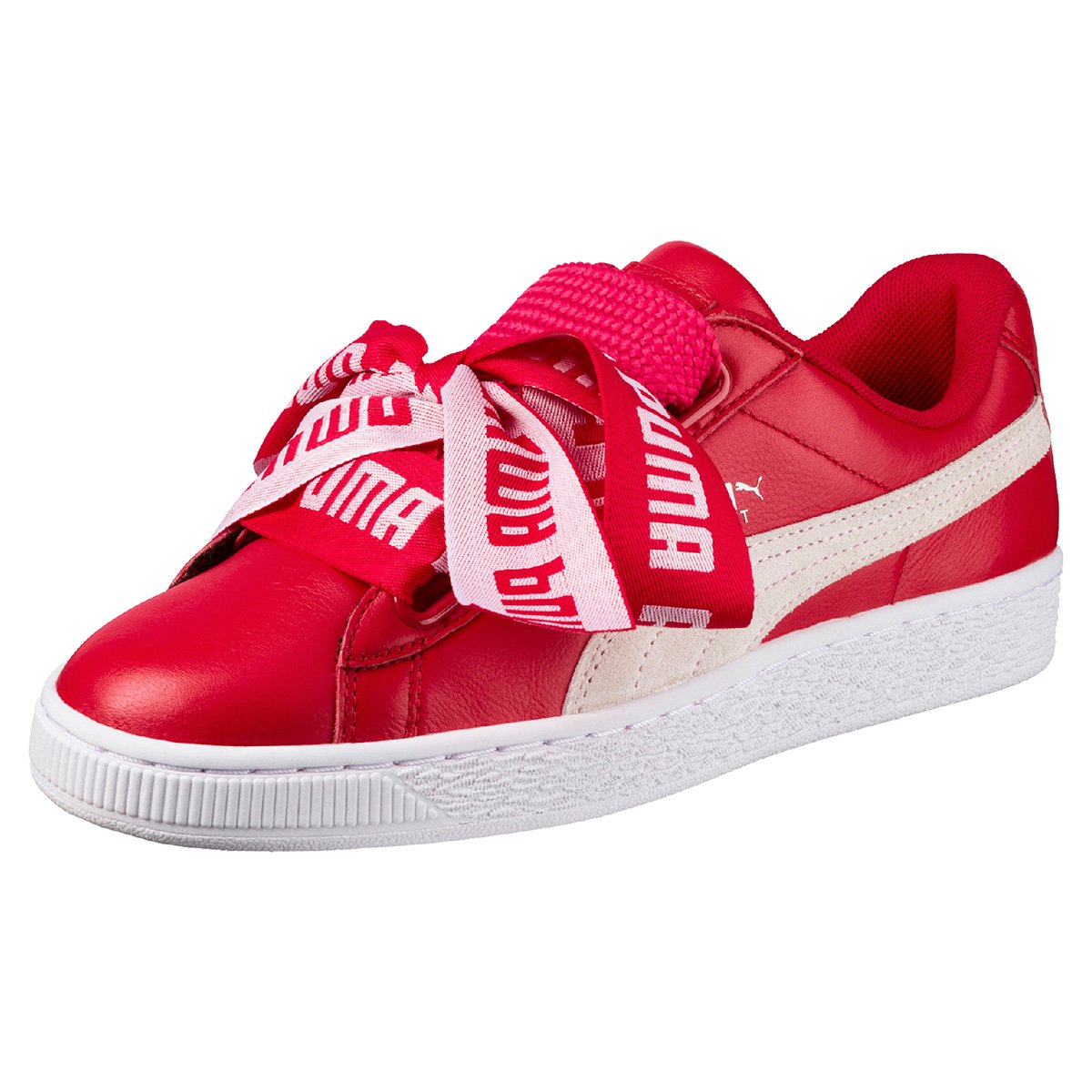 Tênis Couro Puma Basket Heart De Feminino
