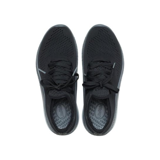 Tênis crocs literide pacer w black/slate grey