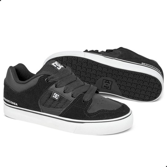 Tênis DC Shoes Course Xl Unissex | Preto Branco