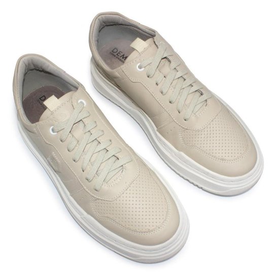 Tênis De Couro Democrata Masculino Denim Block 240501