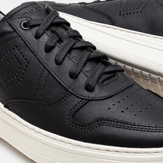 Tênis De Couro Democrata Masculino Denim Joe Ultra Light 526103 + Cinto Dupla Face