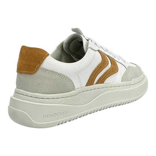 Tênis Democrata Feminino Block 616102 Branco/Telha