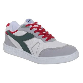 Tênis Diadora Retro Court Unissex - Branco e Cinza 39