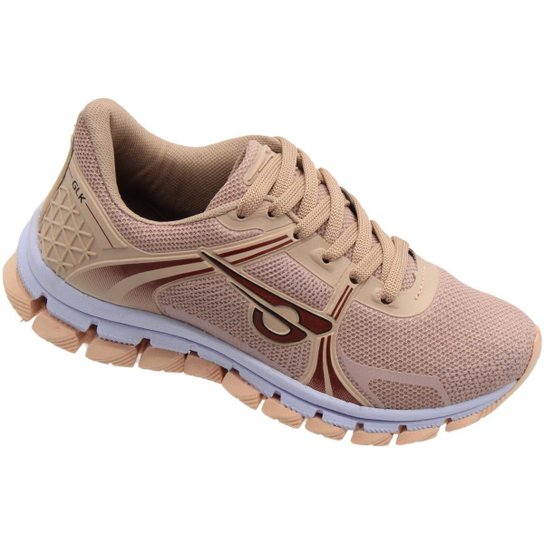 Tênis Esportivo Glk Feminino Cadarço Cano Curto