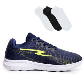 Tenis Esportivo Uzze Y60 Novo Corrida Treino + Kit 3 meias