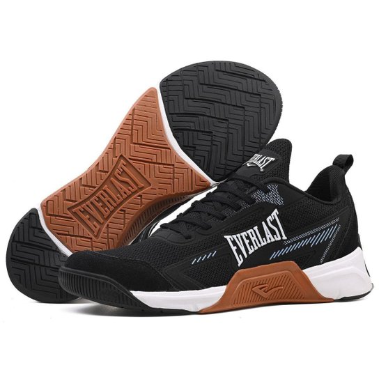 Tênis Everlast Jump 5 Low Uni Preto / Azul