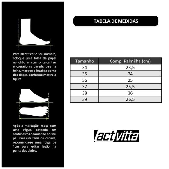 Tênis Feminino Actvitta Esportivo Super Leve Impacto