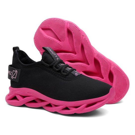 Tenis Feminino Caminhada Academia Super Leve Macio + Relógio