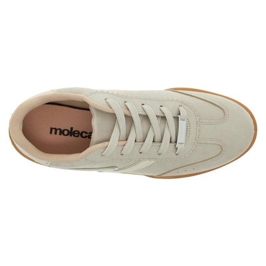 Tênis Feminino Camurça Casual Moleca - Cinza 1235