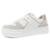 Tenis Feminino Couro Casual Brilho Flatform Dakota G7009 - Bege+Marrom