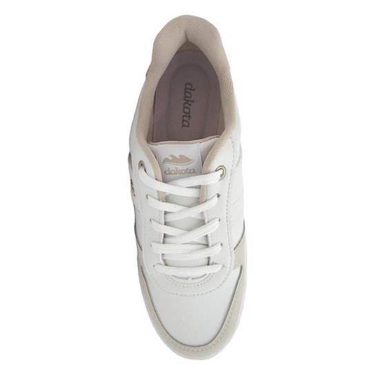 Tenis Feminino Couro Casual Brilho Flatform Dakota G7009