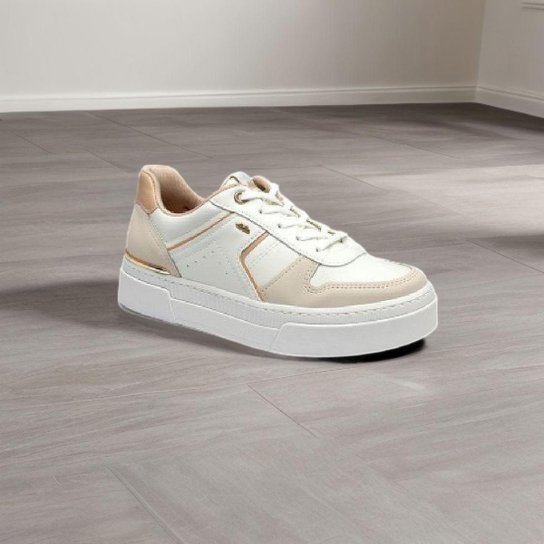 Tenis Feminino Couro Casual Brilho Flatform Dakota G7009