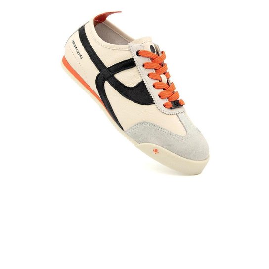 Tênis Feminino Cravo E Canela Couro Off White