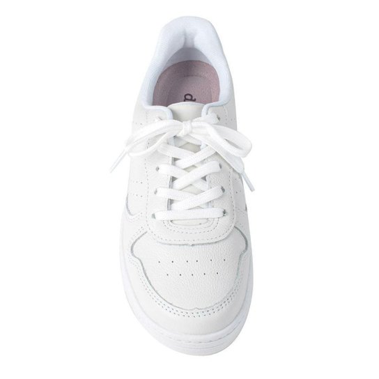 Tênis Feminino Dakota Casual Conforto Flatform Branco Couro