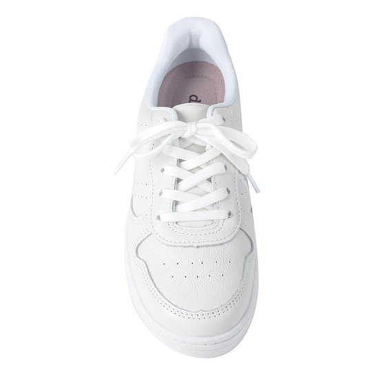 Tênis Feminino Dakota Casual Conforto Flatform Branco Couro