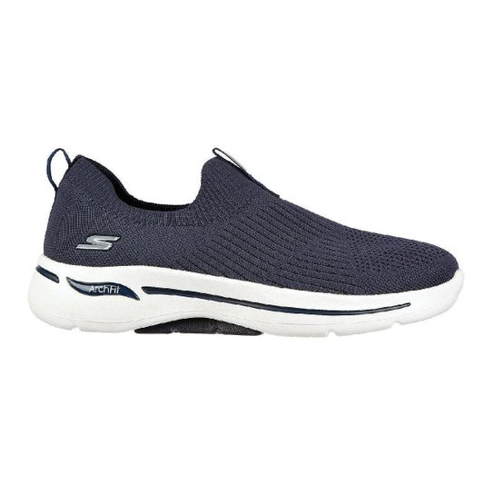 Tênis Feminino Skechers Go Walk Arch Fit Iconic Azul Marinho - 124409