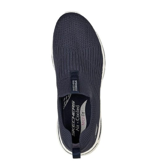 Tênis Feminino Skechers Go Walk Arch Fit Iconic Azul Marinho - 124409