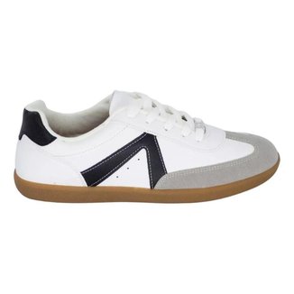 Tenis Feminino Vizzano Casual Recortes Macio Branco/Preto 34,0 BR