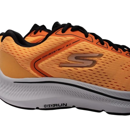 Tênis Go Run Consistent 2.0 Ultra Go Goga Mat Mstrike Corrida 220865 Skechers Laranja