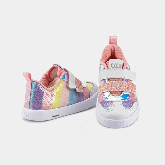 Tênis Infantil Bibi Agility Mini II Branco com Rosa
