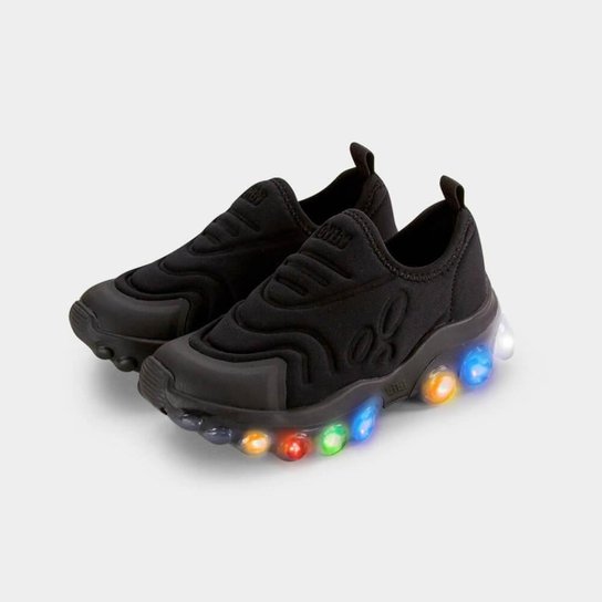 Tênis Infantil Com Led Anatômico Roller Celebration Escolar Passeio Sair Divertido