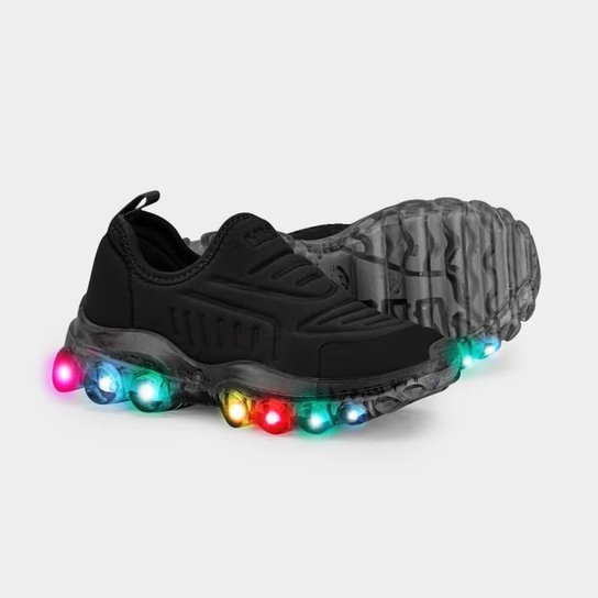 Tênis Infantil de Luz Bibi Roller Celebration 2.0 Preto