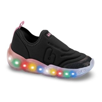 Tênis Infantil de Luz Menina Bibi Roller Celebration 3.0 Rosa Matte