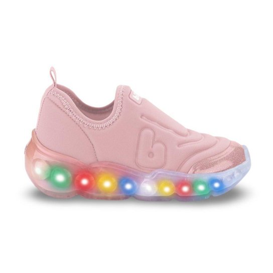 Tênis Infantil de Luz Menina Bibi Roller Celebration 3.0 Sugar